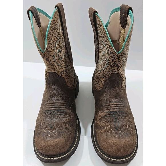 Ariat ~Woman Size 9B~ Brown Fatbaby Heritage Western Boots. - Picture 2 of 16